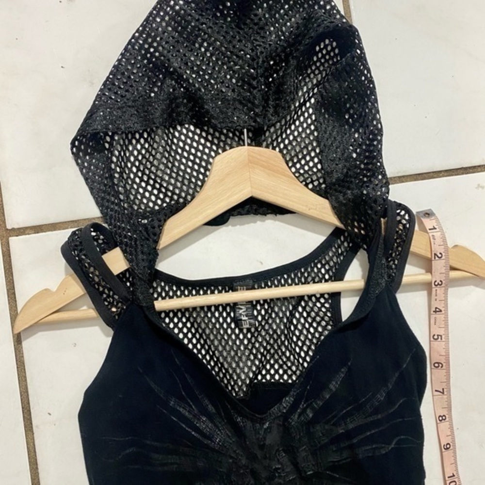 Vintage Lip Service Mini Dress w/Mesh Hood - Picture 5 of 10